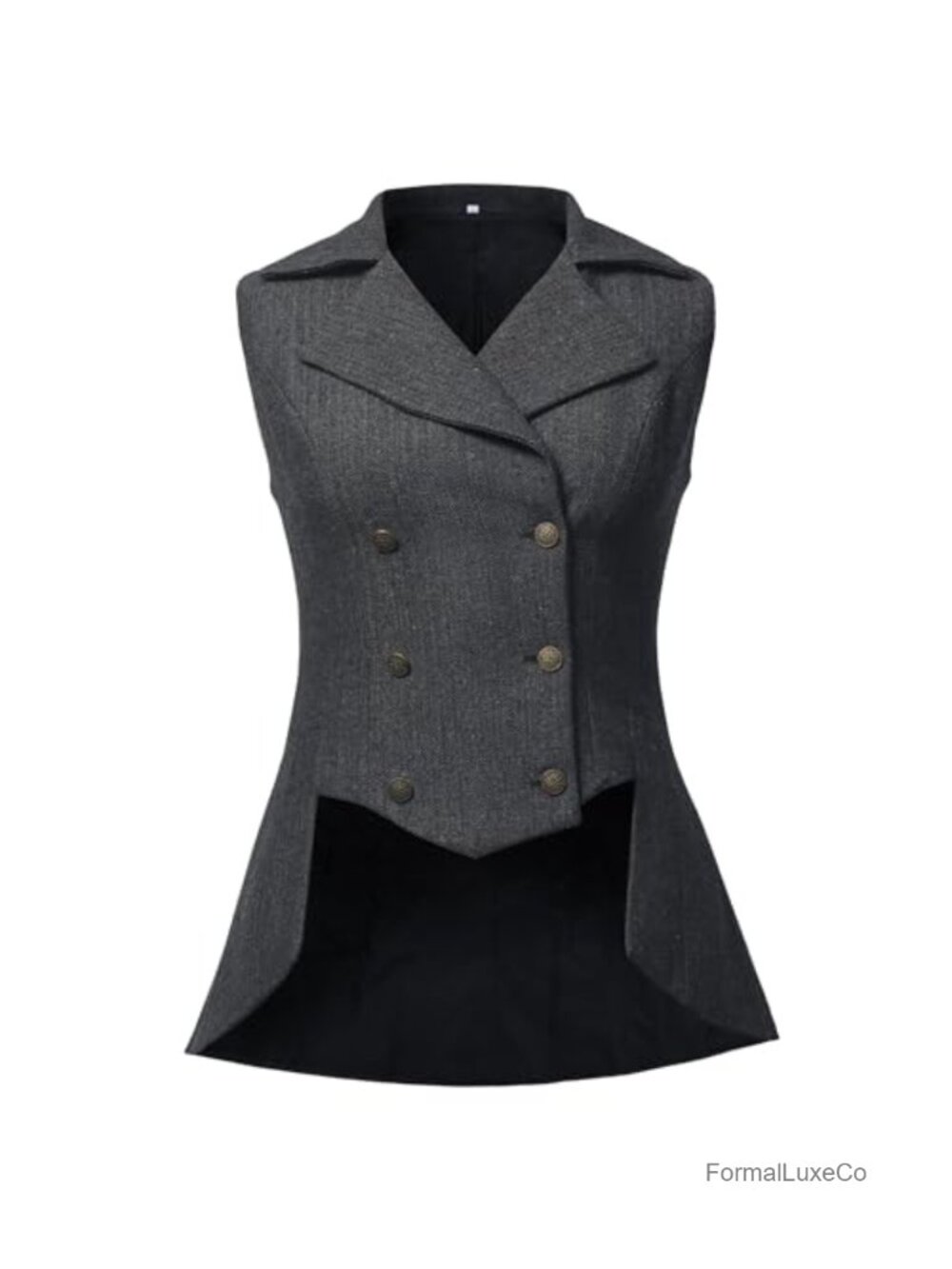 Victorian Waistcoat Gothic Steampunk Vest Tweed Tailcoat Jacket